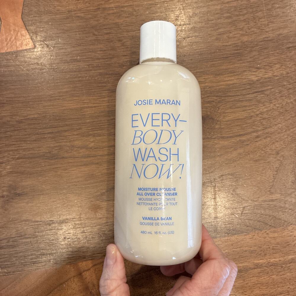JOSIE MARAN ~ EVERY-BODY WASH NOW ! ALL OVER CLEANSER ~ VANILLA BEAN ~ 16 OZ